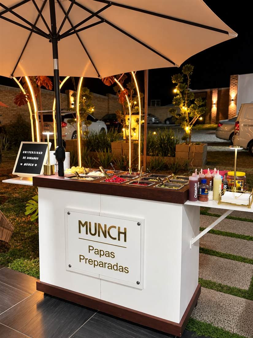 Carrito de venta Munch para papas preparadas